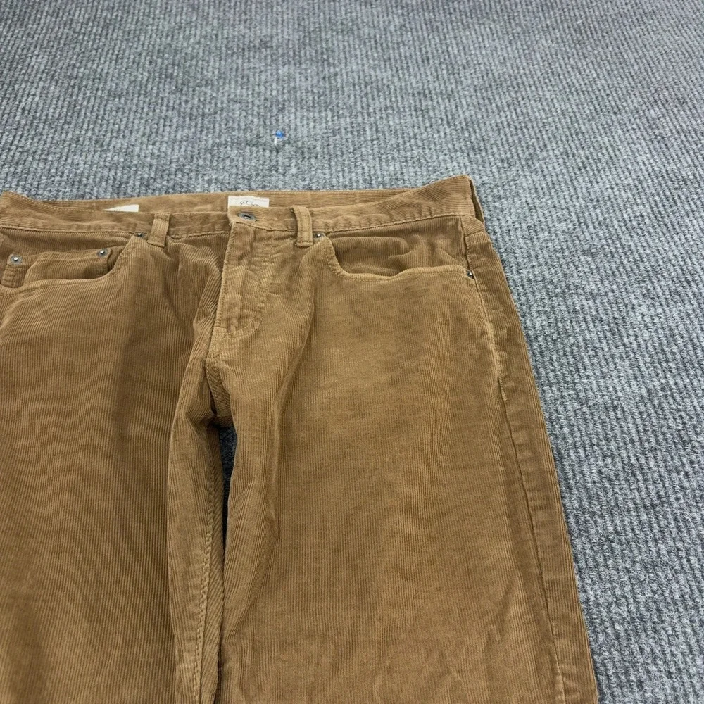J Crew Pants Mens 33 Brown Cotton Corduroy 484 Slim Casual Preppy
